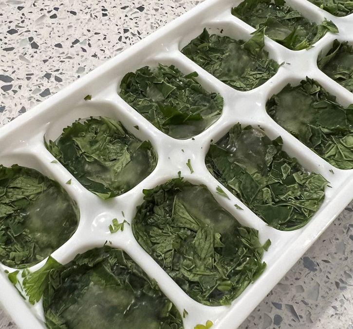 Freezing Fresh Herbs